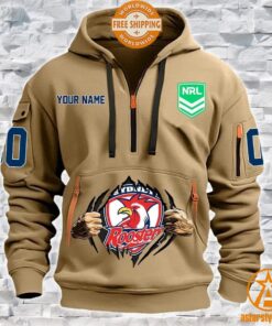 Sydney Roosters CUSTOM Half Zip Heavy Hoodie