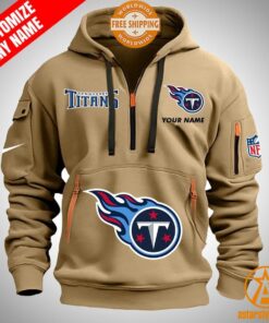 Tennessee Titans personalized Half Zip Heavy Hoodie