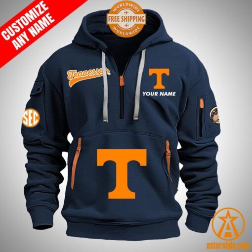 Tennessee Volunteers personalized Half Zip Heavy Hoodie