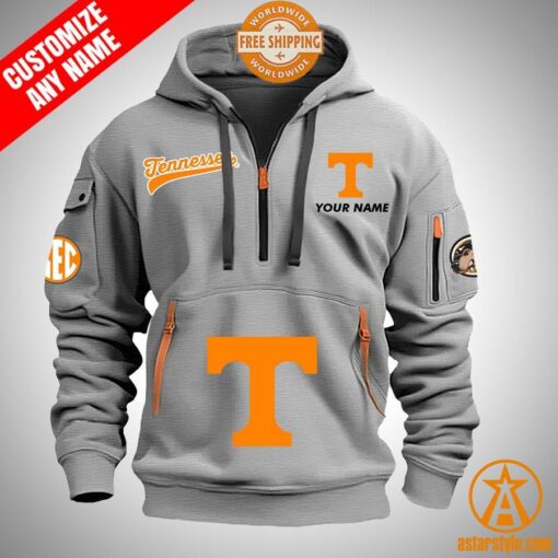 Tennessee Volunteers personalized Half Zip Heavy Hoodie