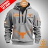 Texas Longhorns Personalized Half Zip Heavy Hoodie My Friend And Partner