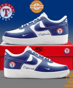 Texas Rangers CUSTOM Nike Air Force Shoes