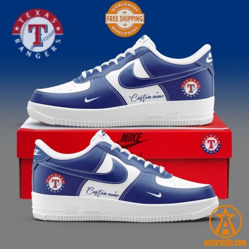 Texas Rangers CUSTOM Nike Air Force Shoes