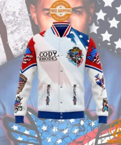 The American Nightmare Cody Rhodes US Flag Varsity Jacket