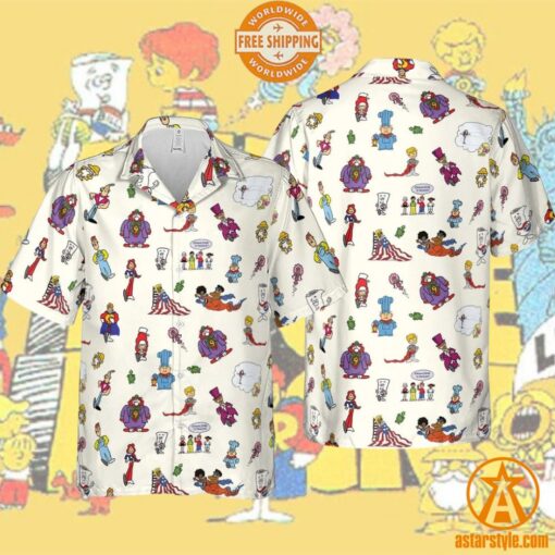 Schoolhouse Rock Characters Hawaiian Shirt