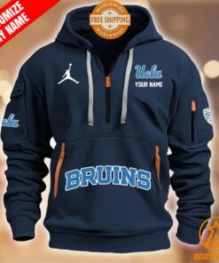 UCLA Bruins CUSTOM Half Zip Heavy Hoodie