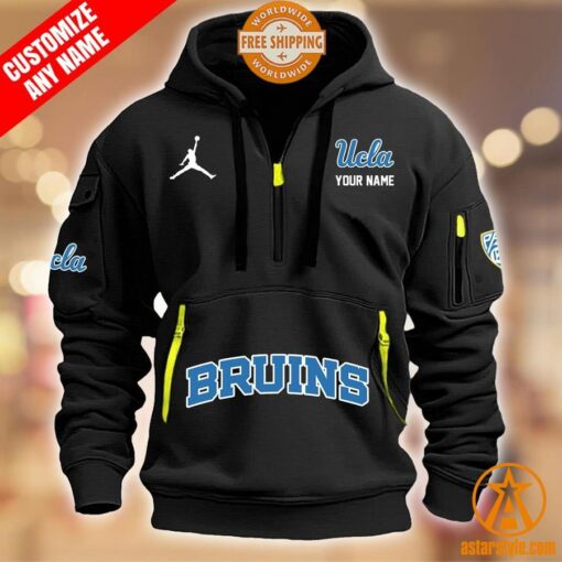 UCLA Bruins CUSTOM Half Zip Heavy Hoodie