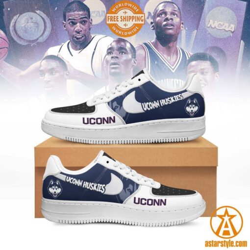 UConn Huskie Nike Air Force 1 Shoes