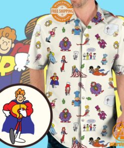 Schoolhouse Rock Characters Hawaiian Shirt