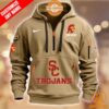 USC Trojans CUSTOM Half Zip Heavy Hoodie Cutting dash