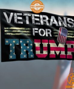 Veteran For Trump Flag