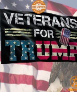 Veteran For Trump Flag