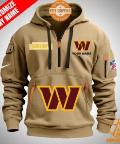 Washington Commanders personalized Half Zip Heavy Hoodie