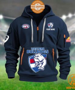 Western Bulldogs AFL Half Zip Heavy Hoodie