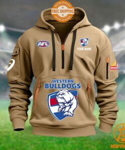 Western Bulldogs AFL Half Zip Heavy Hoodie