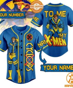 X-Men Cyclops CUSTOM Baseball Jersey