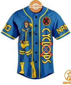 X-Men Cyclops CUSTOM Baseball Jersey