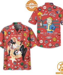 Zap That Thirst Nuka Cola Vault Boy Approved Hawaiian Shirt