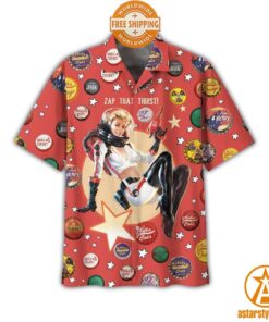 Zap That Thirst Nuka Cola Vault Boy Approved Hawaiian Shirt