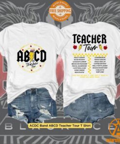 ACDC Band ABCD Teacher Tour T Shirt