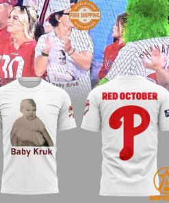 Baby Kruk Red October Philadelphia Phillies Shirt