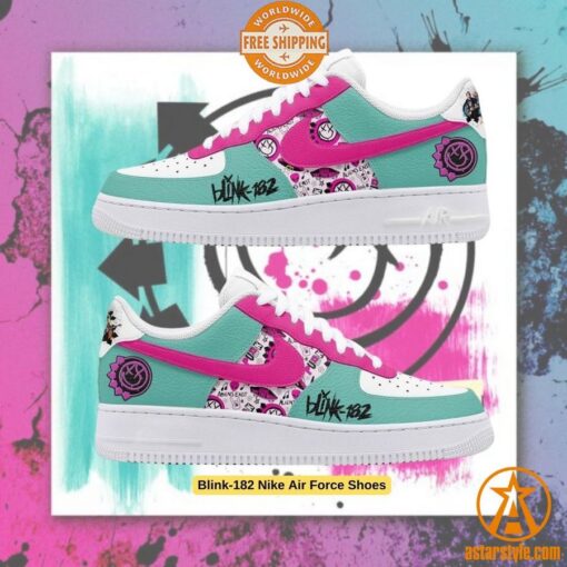 Blink-182 Nike Air Force Shoes