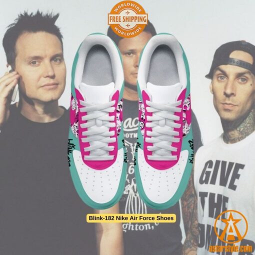 Blink-182 Nike Air Force Shoes