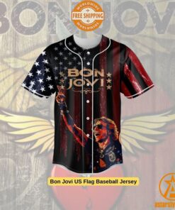 Bon Jovi US Flag Baseball Jersey