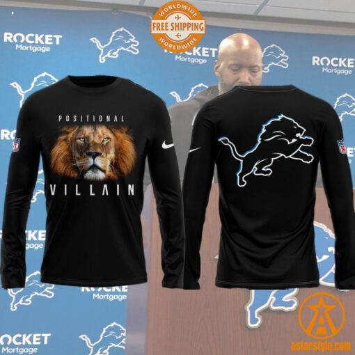 Detroit Lions 2024 Villain Holmes Brad Positional T Shirt