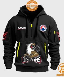 Grand Rapids Griffins Half Zip Heavy Hoodie