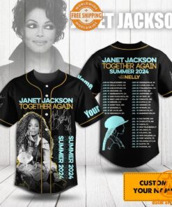 Janet Jackson Together Again Summer 2024 Baseball Jersey