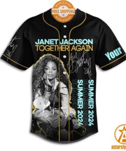 Janet Jackson Together Again Summer 2024 Baseball Jersey