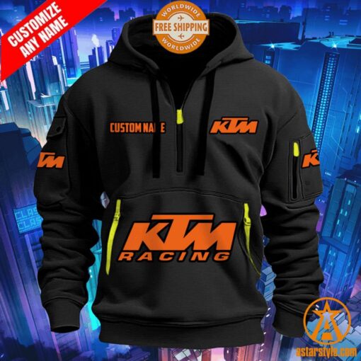 KTM Racing CUSTOM Half Zip Heavy Hoodie