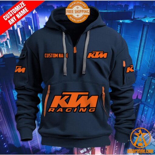 KTM Racing CUSTOM Half Zip Heavy Hoodie