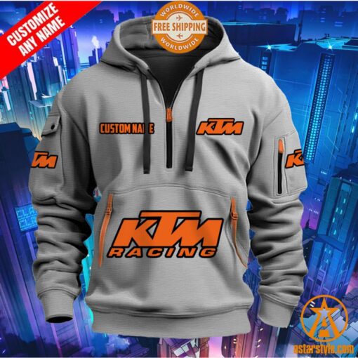 KTM Racing CUSTOM Half Zip Heavy Hoodie