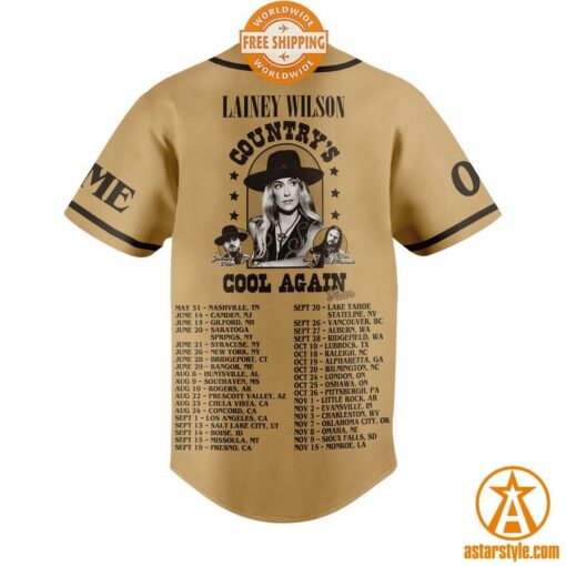 Lainey Wilson Country’s Cool Again Tour Baseball Jersey