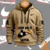 Mickey Just Do It later Nike Half Zip Heavy Hoodie