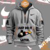 Mickey Just Do It later Nike Half Zip Heavy Hoodie