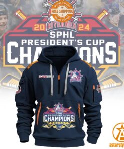 Peoria Rivermen Champions Half Zip Heavy Hoodie