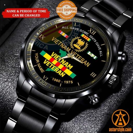 Personalized Vietnam Veteran Watch