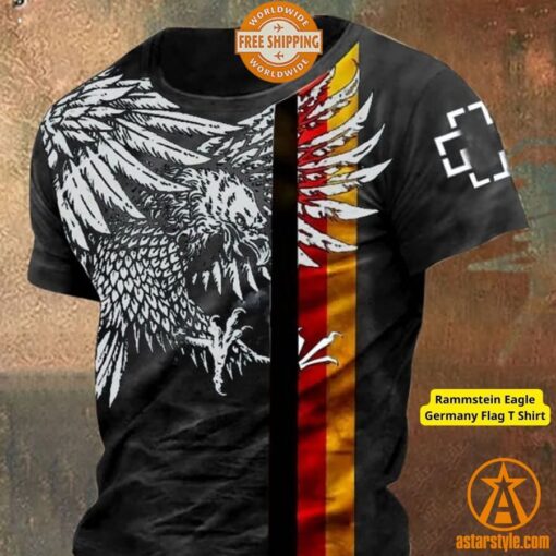 Rammstein Eagle Germany Flag T Shirt