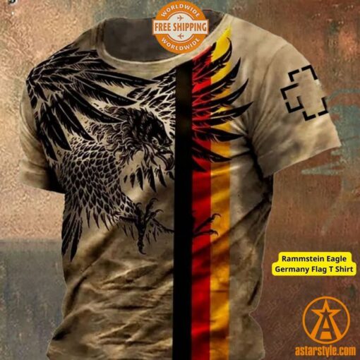 Rammstein Eagle Germany Flag T Shirt