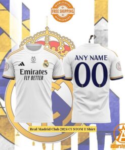 Real Madrid Club 2024 CUSTOM T Shirt