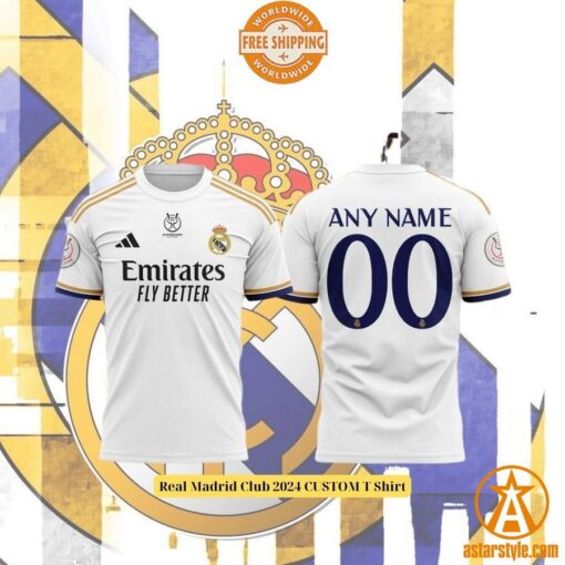 Real Madrid Club 2024 CUSTOM T Shirt