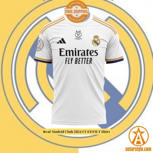 Real Madrid Club 2024 CUSTOM T Shirt