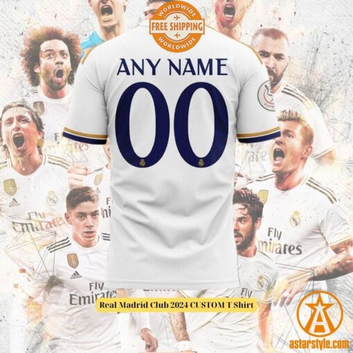 Real Madrid Club 2024 CUSTOM T Shirt