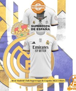 Real Madrid Club Supercopa de España 2024 T Shirt