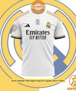 Real Madrid Club Supercopa de España 2024 T Shirt