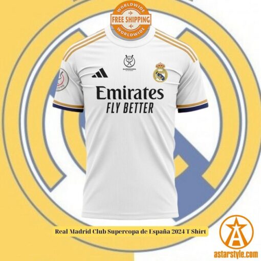 Real Madrid Club Supercopa de España 2024 T Shirt