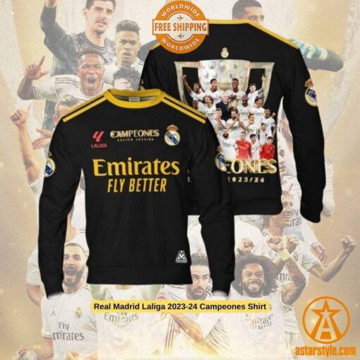 Real Madrid Laliga 2023-24 Campeones Shirt